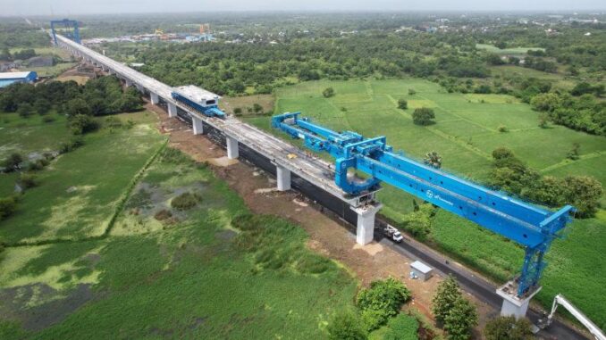 Der Bau der ersten Hochgeschwindigkeitsstrecke Indiens nimmt Fahrt auf - BlauBahn