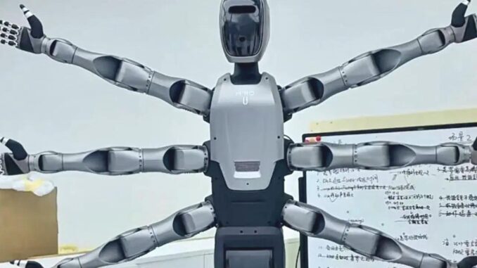 Einführung eines humanoiden Roboters mit sechs Armen - BlauBahn