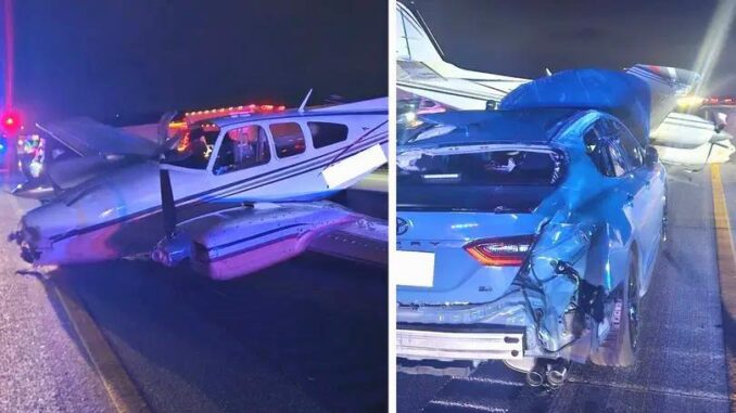 Florida'da otomobil bir uçakla çarpıştı - BlauBahn