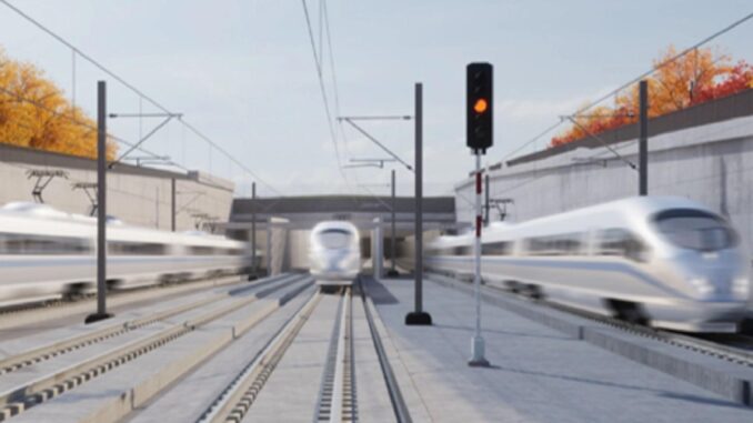 Energiesignatur auf der Hochgeschwindigkeitsstrecke Warschau-Łódź - BlauBahn