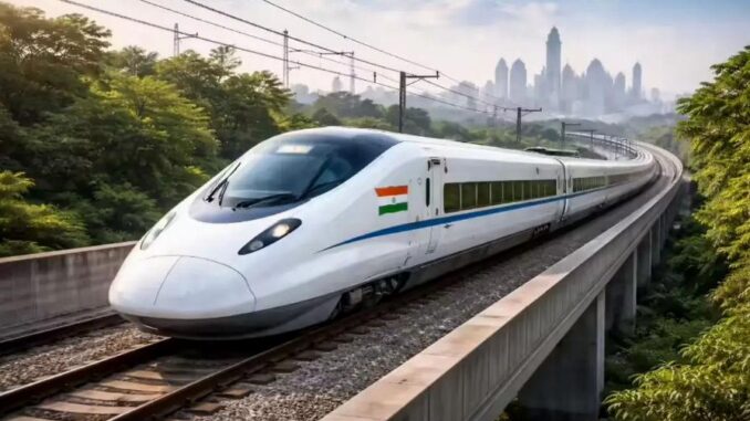 Historische Schwelle in Indiens Hochgeschwindigkeitszug-Vision - BlauBahn