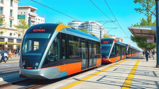 Rumänisch bestellt 14 Straßenbahn - BlauBahn