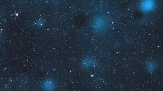 Unsichtbares Universumsskelett mit James Webb - BlauBahn