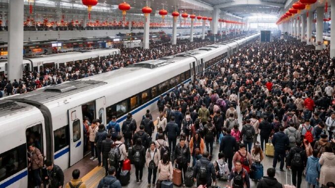 140 Mio. Bahntickets erhältlich des Frühlingsfestes in China verkauft - BlauBahn
