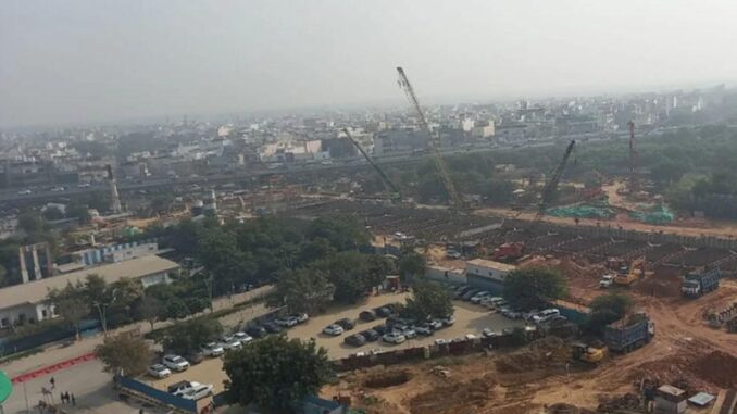 Delhi Metro: Phase 4 Fortschritt - BlauBahn