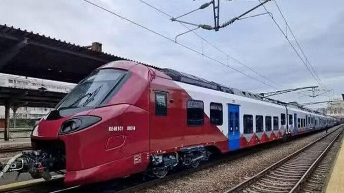 Alstom Coradia Stream EMU erreicht Romänyë - BlauBahn