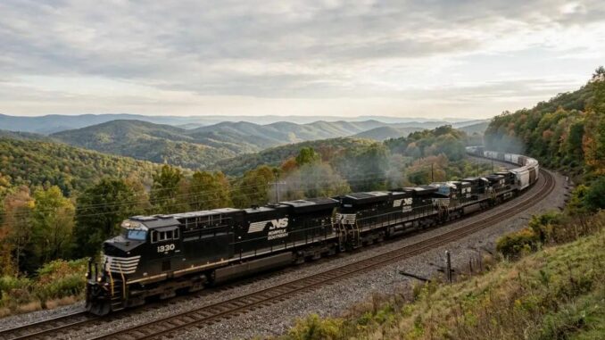 Moderne Ära des nordamerikanischen Eisenbahntransports - BlauBahn