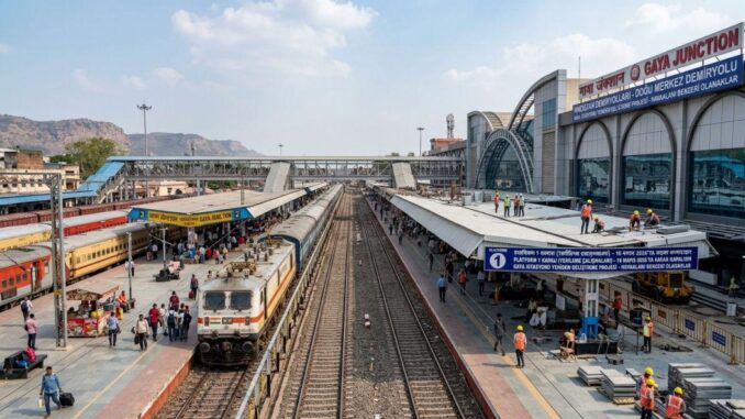 Bahnhof Gaya: Linie 1 geschlossen - BlauBahn