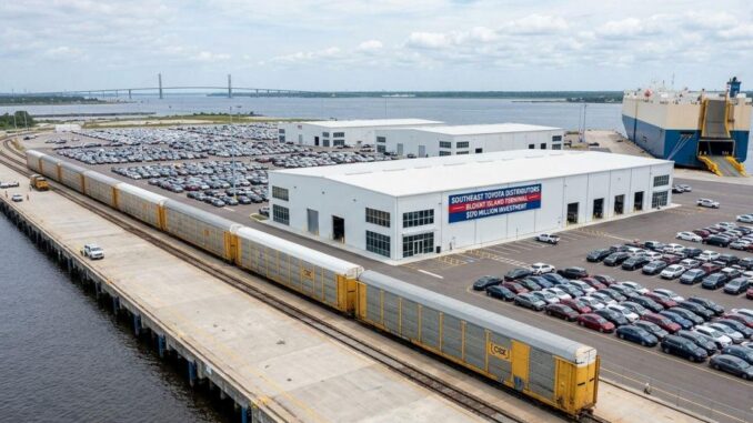 Eisenbahnunterstützung für das Toyota Giant Terminal-Projekt - BlauBahn