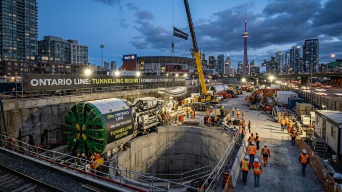 Großbaustelle am Ontario-Eisenbahnsystem in Betrieb genommen - BlauBahn