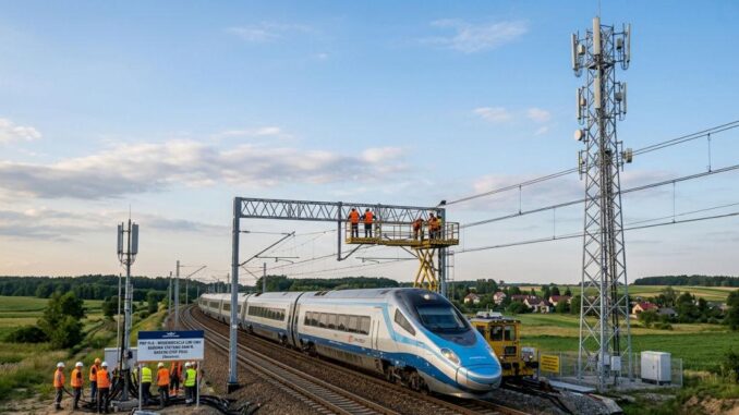 Polen erneuert Kommunikationsnetz auf der Zentralstrecke - BlauBahn