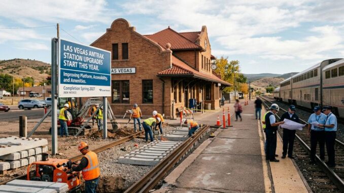 Renovierung am Las Vegas Amtrak-Bahnhof - BlauBahn