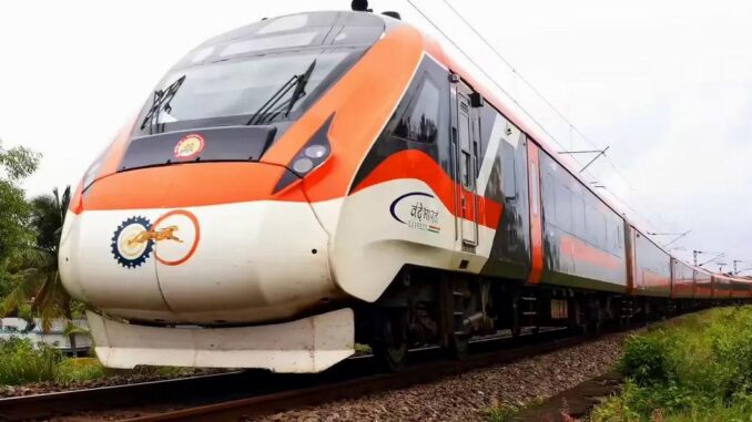 Abdeckung durch Vande Bharat Express - BlauBahn
