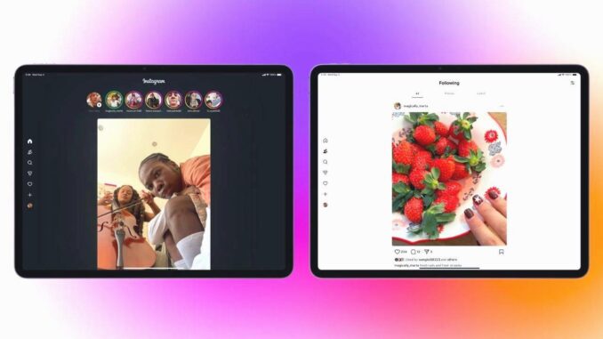 Instagram iPad-Version aktuell - BlauBahn