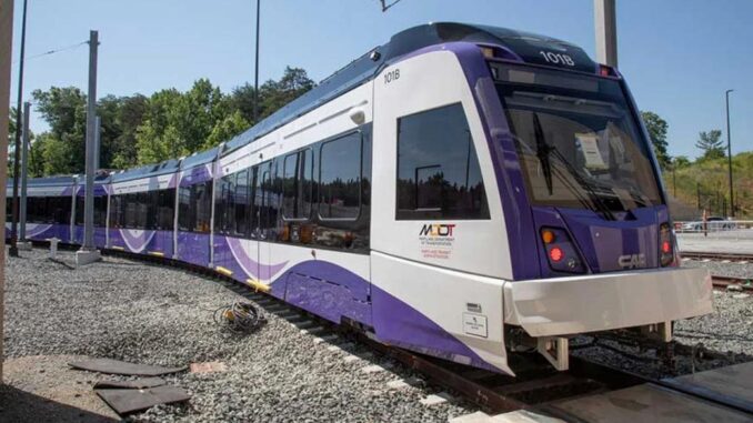 Letzte Schiene im Maryland Purple Line Tramway-Projekt verlegt - BlauBahn