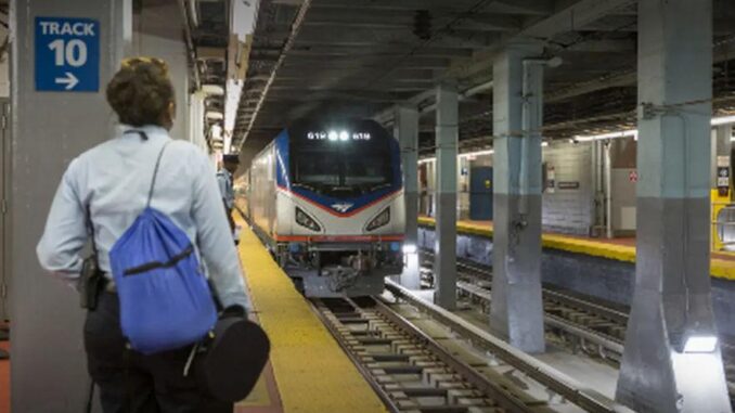 Marke des Wartungszugs bei Amtrak außer Check – Zugverkehr eingestellt - BlauBahn