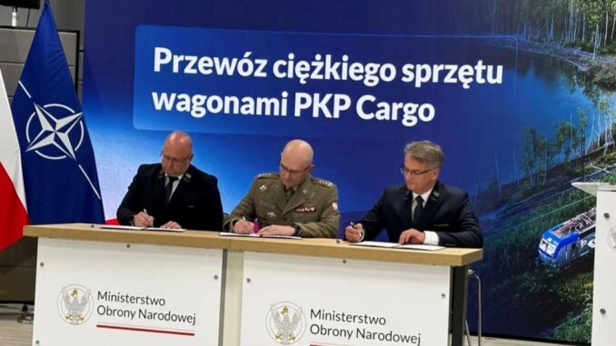 Zunehmender Einsatz von Schienenverkehr bei militärischen Lieferungen in Polen - BlauBahn