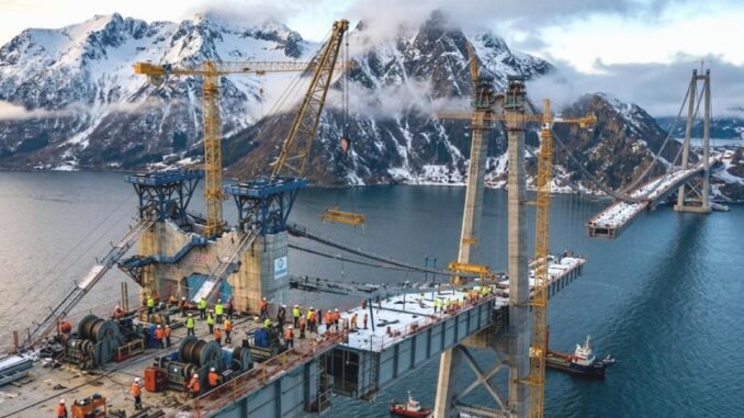Norwegens strategische Verkehrsverbindung: Hålogaland-Brücke - BlauBahn
