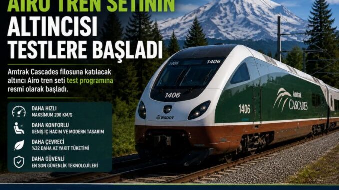 Amtrak Cascades Airo Zugset: Der fünfte Teststart - BlauBahn
