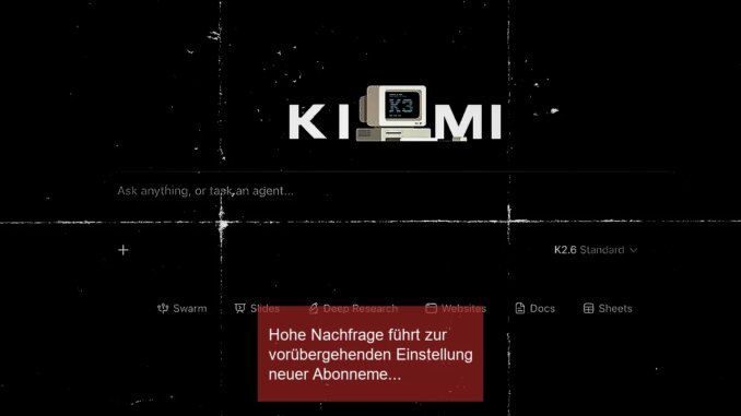 Hohe Nachfrage führt zur vorübergehenden Einstellung neuer Abonnements für das Kimi K3e KI-Modell - BlauBahn