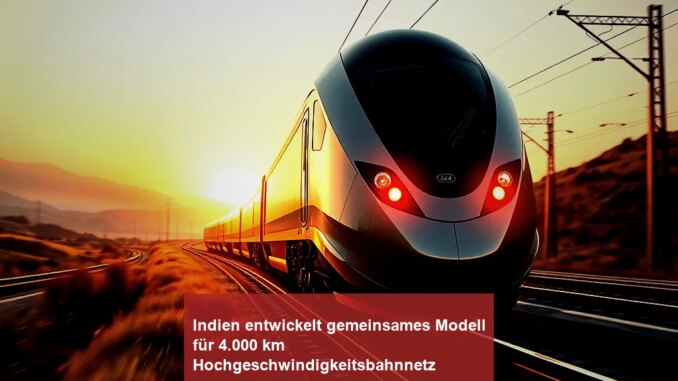 Indien entwickelt gemeinsames Modell für 4.000 km Hochgeschwindigkeitsbahnnetz - BlauBahn