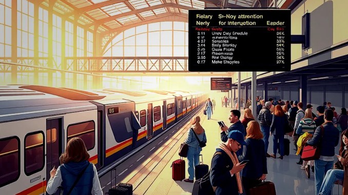 Amtrak und VRE Fahrplan für neuntägige Unterbrechungen - BlauBahn