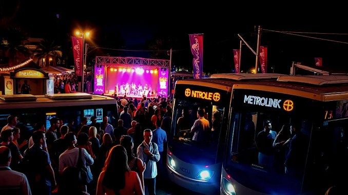 Daisy Chain Fields Festival: Nachtverkehrsunterstützung durch Metrolink - BlauBahn