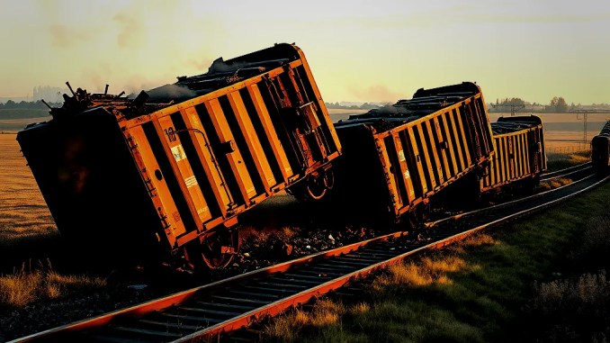 Fünf Waggons des Güterzuges in ABD entgleist - BlauBahn