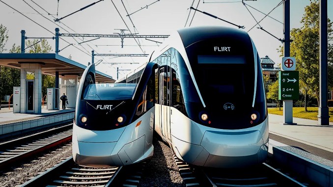 Produktstart für batteriebetriebene FLIRT Akku Züge in Deutschland - BlauBahn