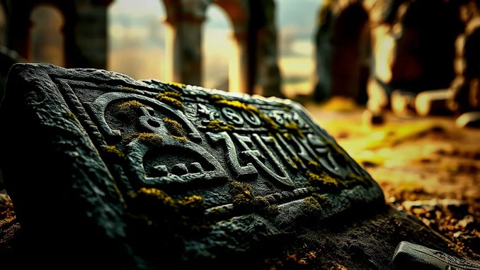 2200 Jahre alter eskiker Text aus dem Fundament eines Klosters in Rumänien - BlauBahn