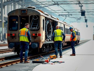 Spezielle technische Untersuchung nach Zugunfall in Cléon, Frankreich - BlauBahn