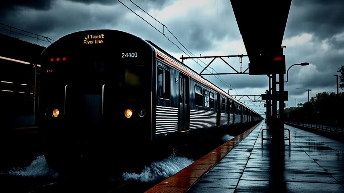 Sturmbedingte Zugausfälle auf der NJ Transit River Line - BlauBahn