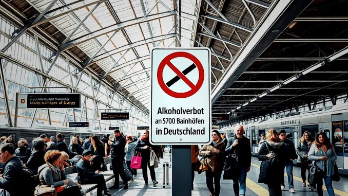Alkoholverbot an 5700 Bahnhöfen in Deutschland - BlauBahn