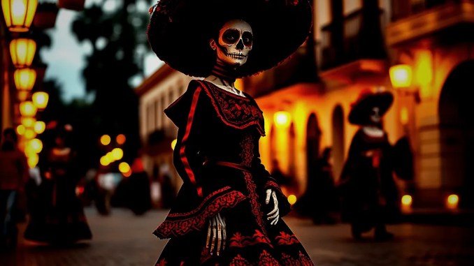 Catrina-Umzug in Mexiko: Feier zum Día de los Muertos vor dem Feiertag - BlauBahn