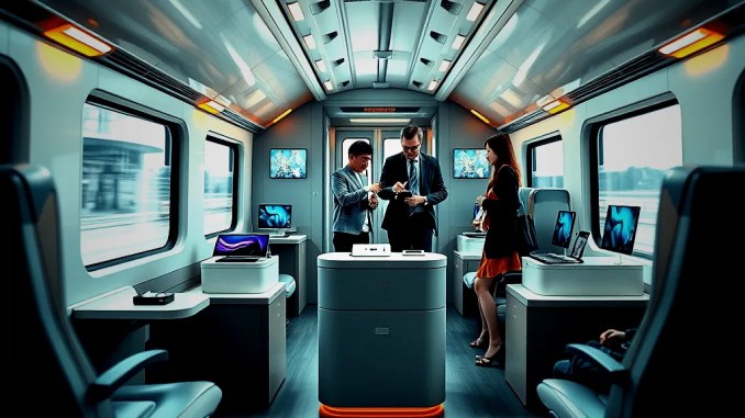 Chinas Importmesse präsentiert sich auf Hochgeschwindigkeitszügen - BlauBahn