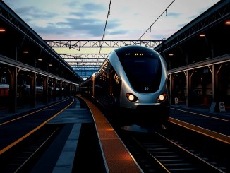 Der letzte Zug der Kanpur Metro erreicht die Abstellhalle - BlauBahn