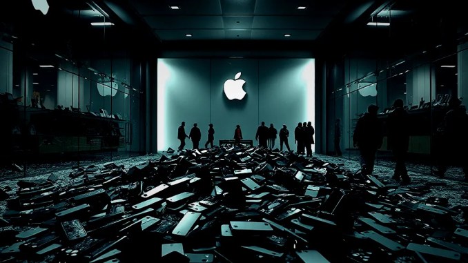 Gesperrte iPhones in geplünderten Apple Stores in Frankreich - BlauBahn