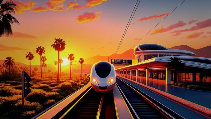 New Gold Runner Station Opens in California in 2028 - BlauBahn