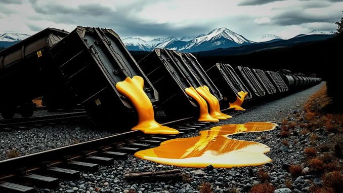 Schwerer Zugunglück in Canada: Vier Waggons mit Rapsöl entgleist - BlauBahn