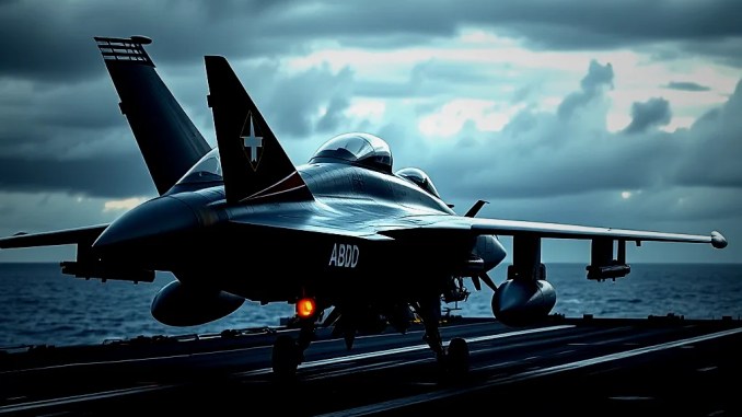 US Marineinfanterie zeigt spezielle Markierung auf Super Hornet für Iranisches U-Boot - BlauBahn